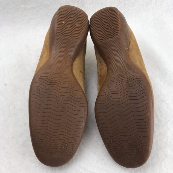 Hogan Women's Logo Suede Slip-On Shoes Sneakers Tan Camel Size 35.5 (US 5) Italy - Picture 8 of 12